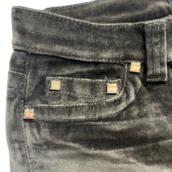 Vintage ROBERTO CAVALLI Pants Chocolate Brown Low-Rise Y2K Velvet - Picture 5 of 15